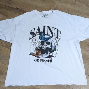 Popular Poison  skull print Men's tee size 3XL